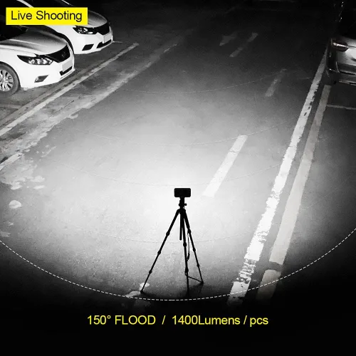 Vista 2 de EXZEIT Luces de respaldo de 36 W, luz de inundación de 150°, 4.4 pulgadas, compatible con camión, tractor, carrito de golf, UTV ATV, 12/24V