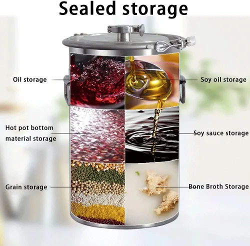 Vista 6 de Fermentador de acero inoxidable Tanque de fermentación cónico de preparación casera, incluyendo parche de temperatura, enchufe de silicona, válvula