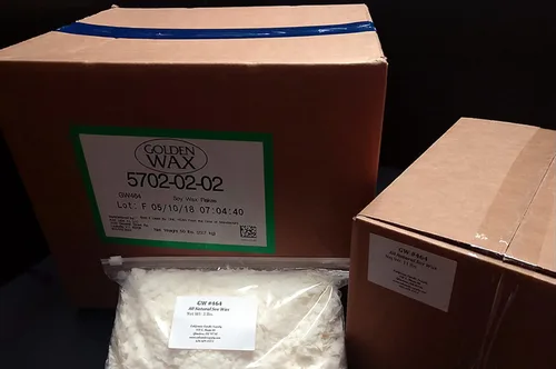 Vista 5 de 464 copos de cera de soja, cera de soja natural al por mayor para suministros de fabricación de velas (45 libras), blanco, GW-464