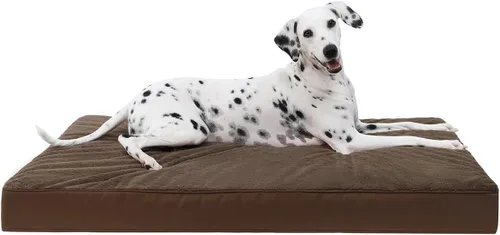 Vista 15 de KSIIA - Cama ortopédica para jaula de perro, impermeable, para perros pequeños, de felpa, lavable, con espuma tipo caja de huevo y funda Negro