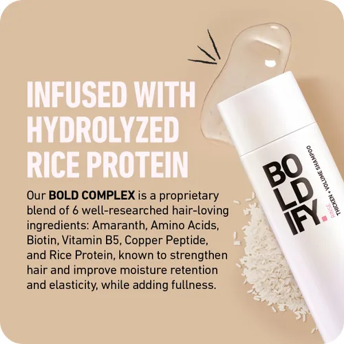 Vista 5 de Champú y acondicionador engrosador para el crecimiento del cabello con biotina de Boldify