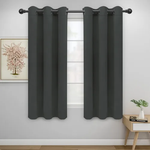 Vista 139 de Easy-Going - Cortinas opacas para dormitorio, aislamiento térmico sólido con ojales, cortinas de ventana para reducción de ruido, cortinas