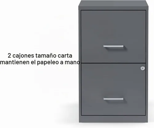 Vista 5 de Archivador vertical de grapas, 2 cajones, carta/legal, bloqueo, masilla Beige