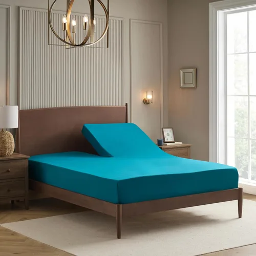 Vista 96 de Juego de sábanas extrasuaves de tamaño individual, ropa de cama transpirable y lujosa con correas elásticas integradas para las esquinas, colección