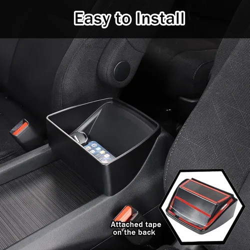 Vista 5 de Bandeja Organizadora de Consola Central para Honda Pilot 2016-2022/ Ridgeline 2020-2023/ Passport 2019-2023 Accesorios, Caja de Almacenamiento