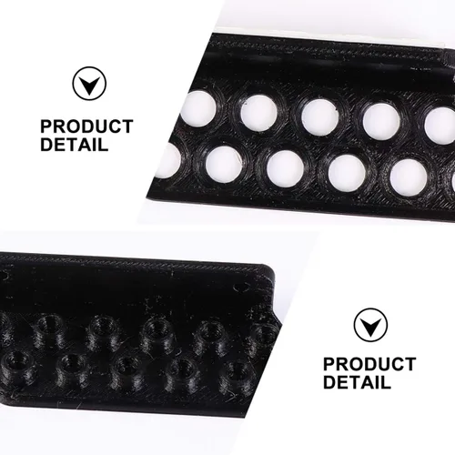 Vista 4 de BESPORTBLE Estante de flechas montado en la pared, soporte para 12 flechas con autoadhesivo para accesorios de tiro con arco, 1 par