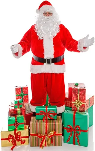 Vista 5 de Disfraz de Papá Noel para hombre, 10