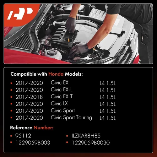 Vista 2 de A-Premium Bujías de Iridio Platino Compatibles con Honda Civic 2016 2017 2018 2019 2020, 1.5L 2.0L, Paquete de 4