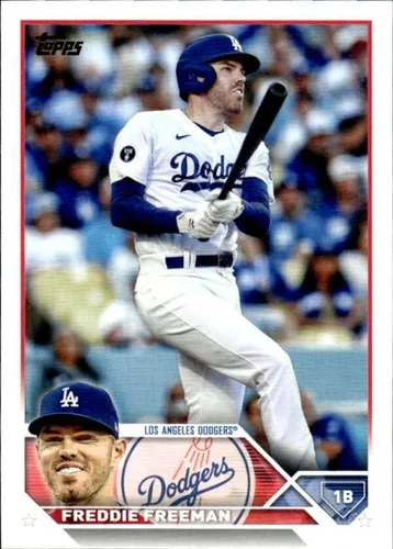 2023 TOPPS #200 FREDDIE FREEMAN LOS ANGELES DODGERS BEISBOL TARJETA OFICIAL DE COMERCIO DE LA MLB
