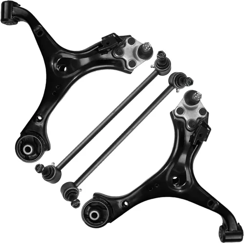 Vista 198 de Detroit Axle - Kit de 4 brazos de control de extremo delantero para Dodge Dart 13-16, Chrysler 200 15-17, 2 brazos de control inferiores, 2 extremos