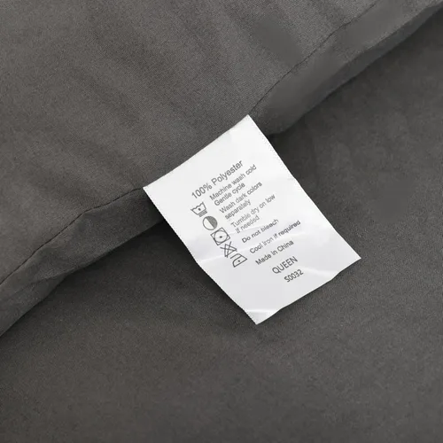Vista 8 de ROSGONIA Edredón tamaño completo para niñas, niños, adolescentes, gris carbón, 3 piezas (1 edredón gris oscuro y 2 fundas de almohada), ropa de cama