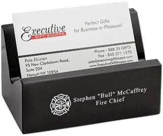 Executive Gift Shoppe | Tarjetero de escritorio para bomberos