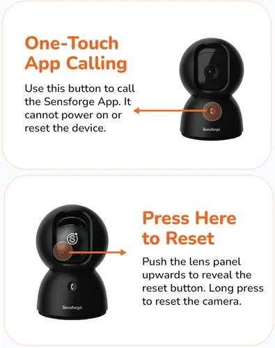 Vista 7 de SensForge Cámara de seguridad Pan-Tilt de 2.5K, cámara WiFi de doble banda de 360° para el hogar, detección gratuita de IA humanos y mascotas, nube