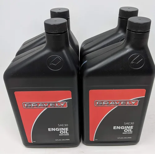 Gravely 00073600 SAE 30 4 ciclos de aceite de motor de cuarto de galón (paquete de 4)