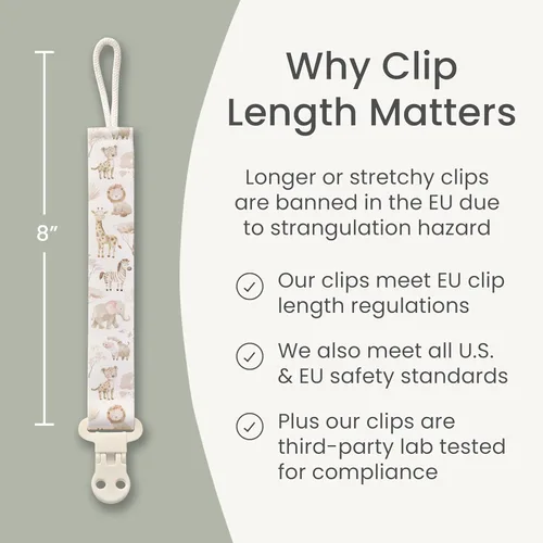 Vista 48 de Stadela - Juego de 4 clips para chupetes de bebé para niñas – Juego de regalo con flores modernas y neutrales estilo Boho (Allysa)