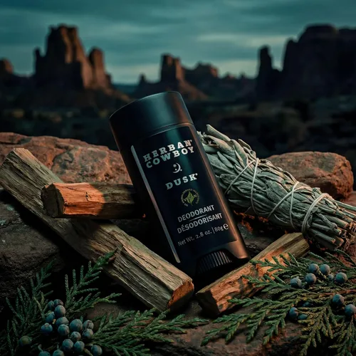 Vista 6 de Herban Cowboy Desodorante con infusión de aloe Dusk con toques de cedro, lavanda, lima y sándalo (2.8 onzas)