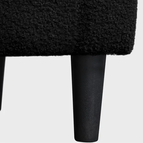 Vista 9 de Topeakmart Silla de barril, silla de acento de sherpa suave, silla auxiliar de club, estilo moderno, asiento profundo, sillón de barril para sala