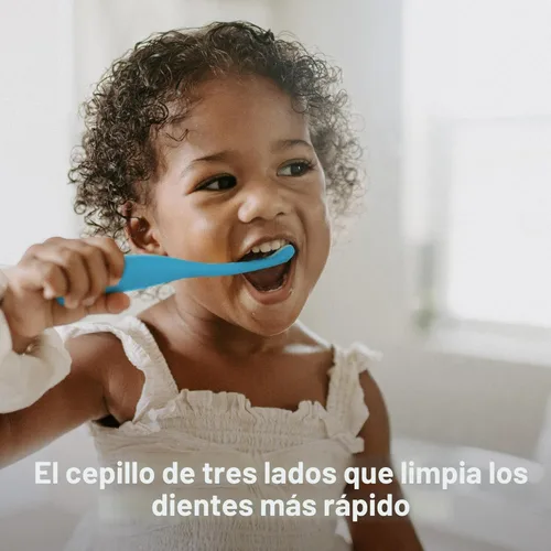 Vista 2 de Frida Baby Cepillo de Dientes de Entrenamiento Triple-Ángulo Toothhugger para Niños Pequeños Cepillo de Dientes para Niños Pequeños de 2 Años