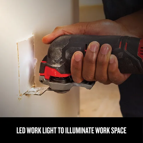 Vista 5 de CRAFTSMAN V20 Multiherramienta inalámbrica, kit de herramientas oscilantes, kit de 16 piezas con cuchillas, papel de arena, batería y cargador