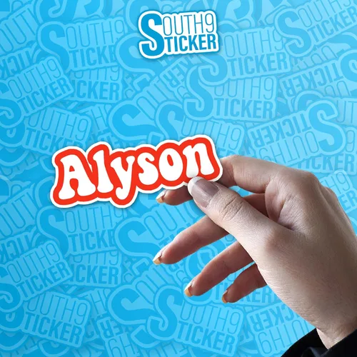 Vista 6 de Calcomanía personalizada con nombre colorido personalizado retro, calcomanía personalizada para botella de agua, vinilo troquelado impermeable