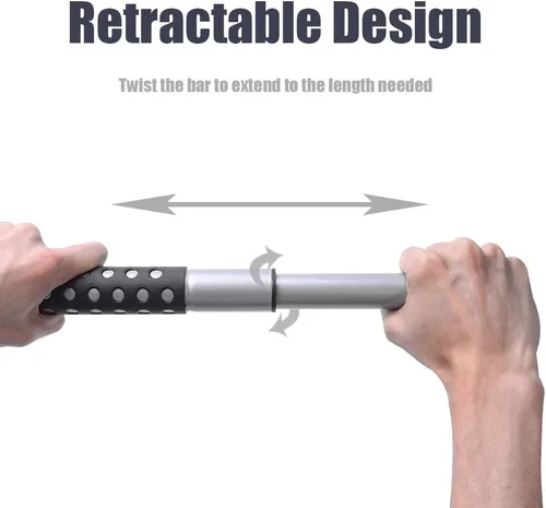 Vista 3 de MICTUNING Barra para colgar ropa en el coche, expansible de 36 a 65 pulgadas, percha retráctil para ropa de vehículo, barra para colgar abrigos