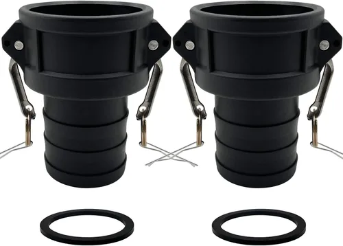 Vista 7 de BITOBITOTU - 2 accesorios Camlock Poly NPT A-50 1/2 pulgadas, tipo A, acoplamientos estándar de leva, accesorios de bloqueo de leva, ajuste