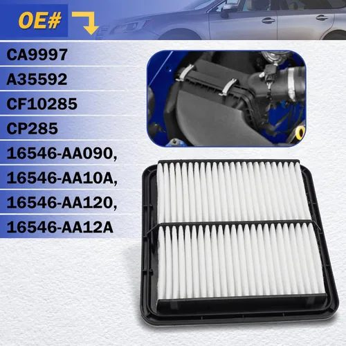 Vista 6 de Filtro de aire del motor CA9997 para Subaru 2008-2016 Impreza, 2009-2018 Forester, 2005-2019 Legacy, 2005-2019 Outback, 2013-2021 WRX, 2006-2007 B9