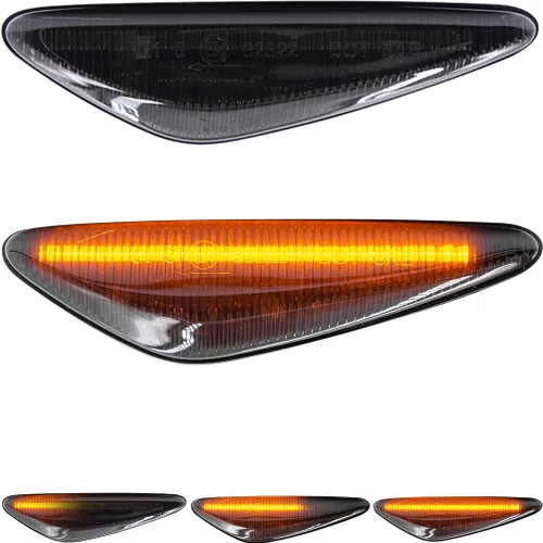NJSBYL MX-5 Miata - Luces de marcador lateral para Mazdo Miata MX5 2016-2021, kit de luces LED intermitentes, repetidor de guardabarros, lente