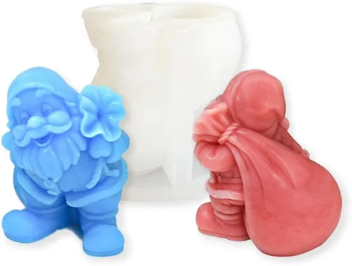 Vista 9 de Cestony Halloween 2 unids/set 3D cerebros forma vela moldes de silicona para hacer velas de resina pilar aromaterapia velas cera jabón flor