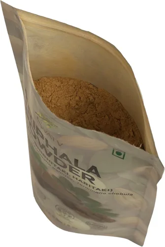 Vista 4 de SVATV Triphala Polvo 8.01 oz Fórmula de Amla, Haritaki y Bibhitaki - Media libra, 8 onzas