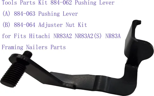 Vista 2 de Kit de piezas de herramientas 884-062 Palanca de empuje (A) 884-063 Palanca de empuje (B) 884-064 Kit de tuercas de ajuste para Hitachi NR83A2