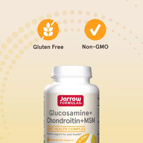 Vista 4 de Sumplemento Jarrow Formulas glucosamina, condroitina y MSM, GCM240, 1, 1
