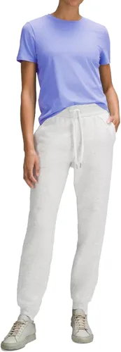 Vista 4 de Camiseta de entrenamiento para mujer, manga corta, ligera, cuello redondo, para yoga, correr, ejercicio, atlética