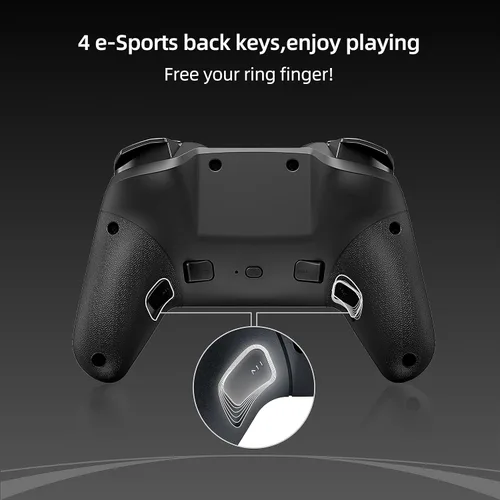 Vista 3 de MOGEMYTH Switch Controller, with Dual Vibration and 6-Axis Gyro, BT Controller for iPhoneAndroidSwitch and Windows 781011,wireless controller pc