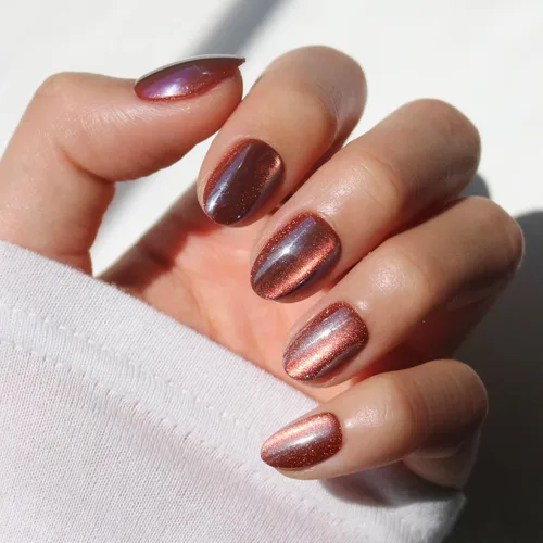 Vista 22 de Glamnetic - MaDamn Uñas postizas con punta francesa, cortas y puntiagudas en forma de almendra con acabado UV, uñas semitransparentes de calidad