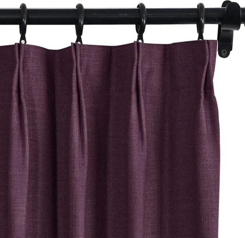 Vista 32 de Fcosie Cortinas plisadas de 50 pulgadas de ancho x 63 pulgadas de largo para cortineros transversales, cortinas de oscurecimiento de habitación