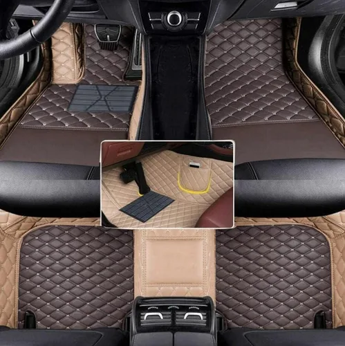 Vista 43 de Alfombrillas de Piso Automotrices de Cuero Completo de Ajuste Personalizado - Mejora el Interior de tu Automóvil con Forros de Piso Específicos