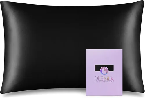 Olesilk - Funda de almohada 100% seda con cremallera oculta para la belleza del cabello y la piel, ambos lados, 19 milímetros (0.74 pulgadas),