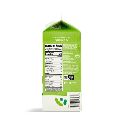 Vista 2 de 365 by Whole Foods Market - Leche de soja orgánica sin azúcar, envase de 64 onzas líquidas