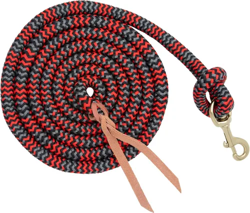 Vista 12 de Cuerda de Guía Weaver Equine Performance, Cuerda de Guía Larga para Caballo con Enganche Rápido para Cabestro, Agarre Suave y Cómodo, Equipo