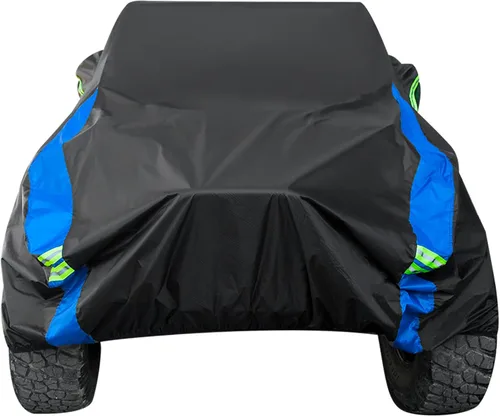 Vista 20 de Avecrew para Jeep Wrangler Funda Impermeable de 2 Puertas, Todo Clima para Coche, Funda de Lluvia para Automóviles, Cubierta Completa