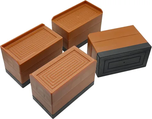 Vista 18 de Elevadores de Cama, Elevadores de Muebles de Tamaño Grande, Bloques Ajustables de Elevación de 1/2/3/4/5/6/7/8/9/10 Pulgadas para Cama, Sofá