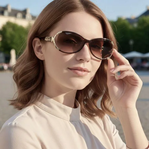 Vista 5 de proSPORT Lentes de sol de lectura para mujer, con diamantes de imitación teñidos claros, de metal, no bifocales