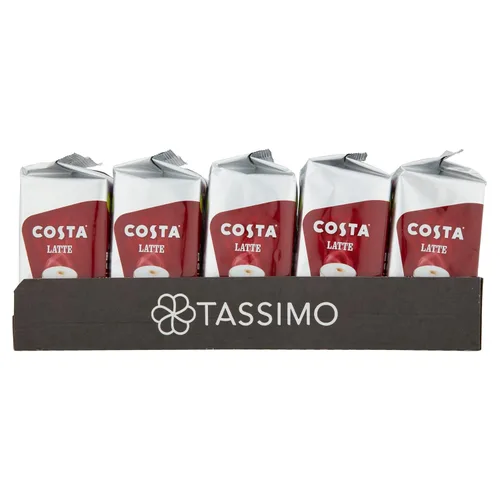 Vista 3 de TASSIMO Costa Latte 16 discos, 8 porciones (paquete de 5, total 80 discos, 40 porciones)