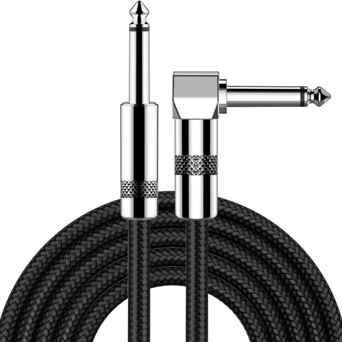 New Bee - Cable de guitarra de 3 pies, para instrumentos eléctrico, cable AMP para bajo, para guitarra eléctrica, bajo eléctrico, mandolina
