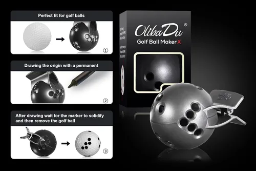 Vista 3 de Plantilla de marcador de pelota de golf para monitor de lanzamiento móvil Rapsodo MLM2PRO