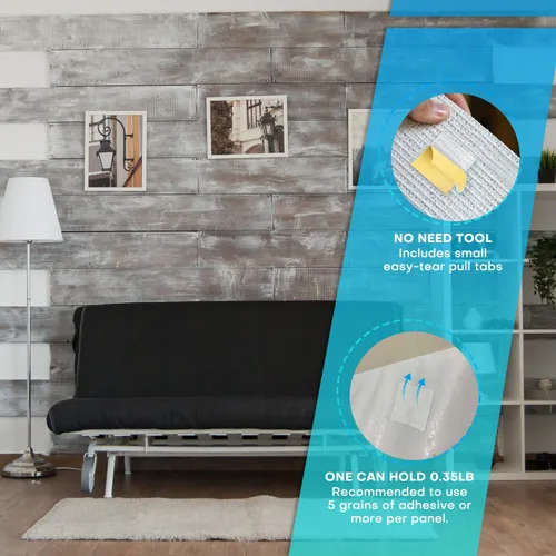 Vista 3 de Knightsacoustic Cinta cuadrada de doble cara resistente, 120 unidades, adhesivo para espuma acústica, almohadillas adhesivas para paneles de pared