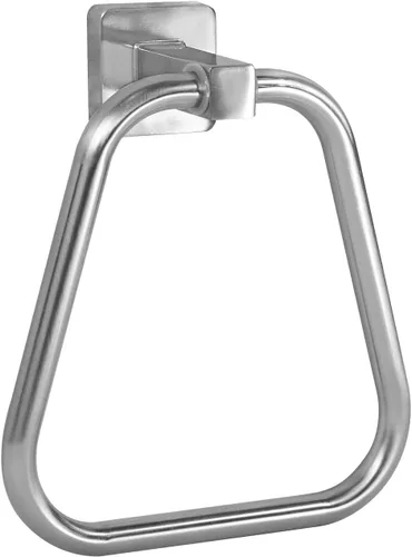 Vista 7 de Toallero para pared de baño, toallero de mano de acero inoxidable, resistente para baño, cocina (negro)