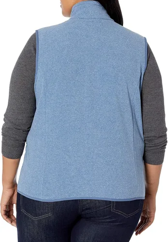 Vista 3 de Tienda Essentials - Chaleco de vellón polar suave, sin mangas y de corte clásico para mujer (disponible en tallas extragrandes)