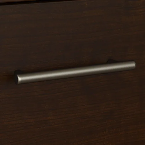 Vista 21 de Bush SET017WH Escritorio en forma de L de 72 pulgadas de ancho, 3 posiciones, con gabinete y estantería, color blanco